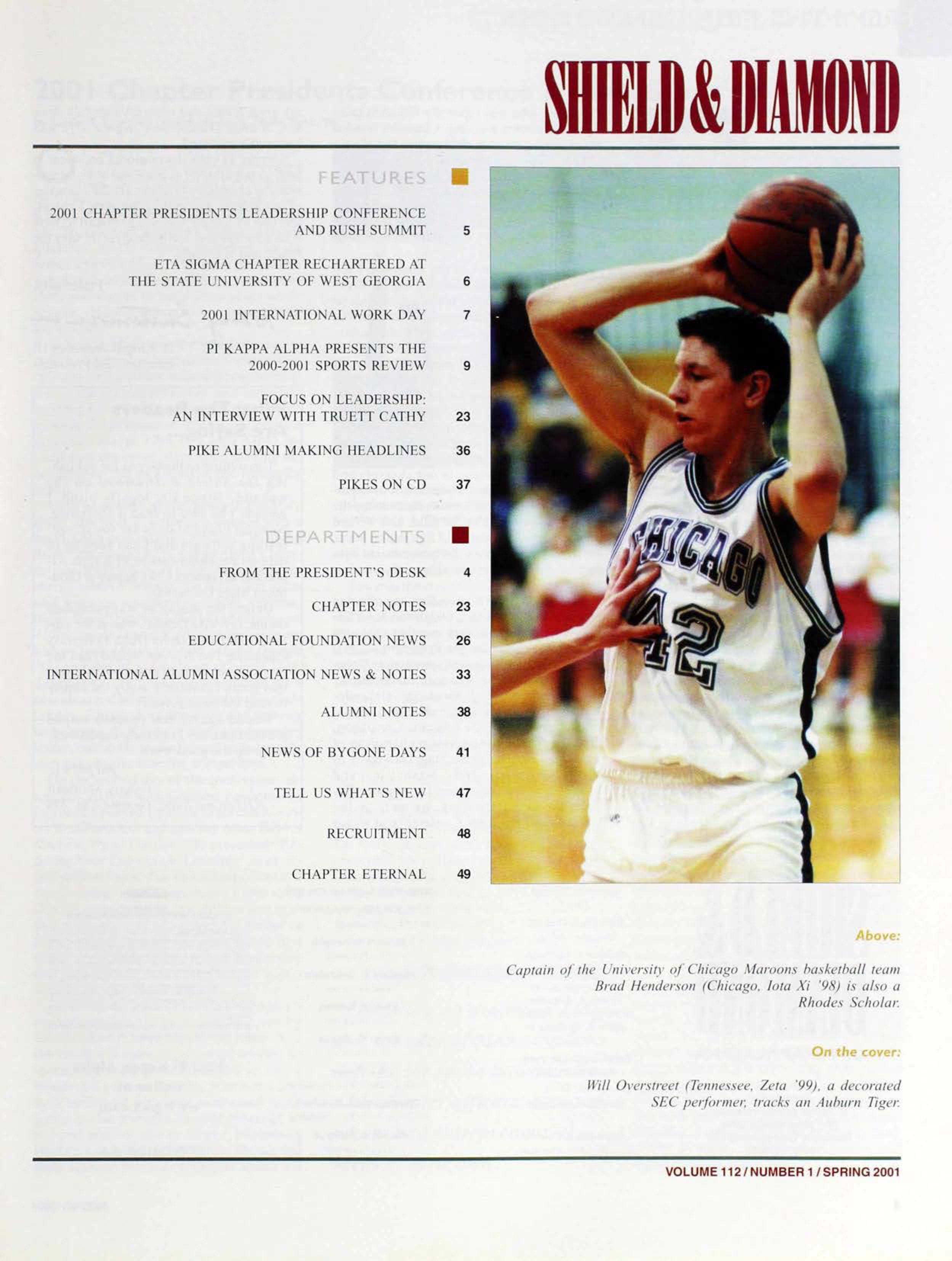 On The Cover, Spring 2001